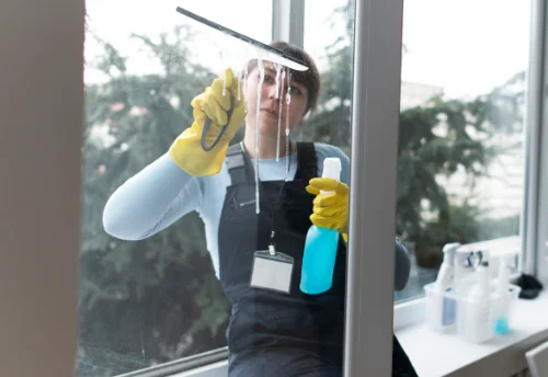 Nettoyage de vitres intérieures et extérieures aux Déserts